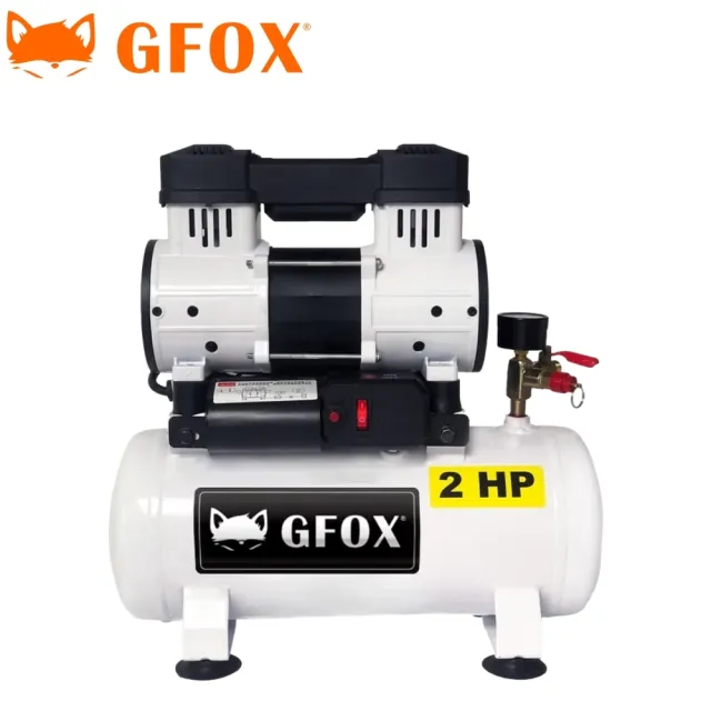 輕巧無油式空壓機2HP 8L(UF-700-8L白色主機)