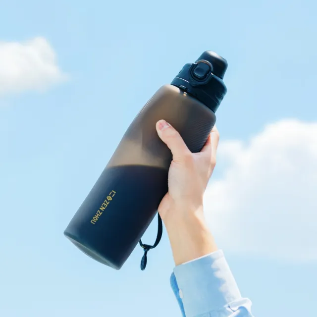 【仁舟淨塑】捲捲矽水瓶3.0_1000ml_下單即附吸管_再贈伸縮清潔組(水壺/隨行杯/可捲收/矽膠水瓶)