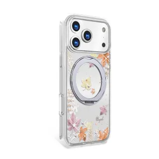 【apbs】iPhone 17/16/15/14/13系列 軍規360旋轉磁吸立架鑽殼(四季-秋)