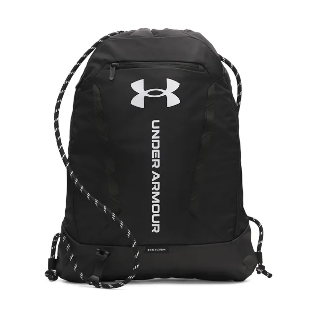【UNDER ARMOUR】UA 男女同款 Hustle 束口後背包_6000519-001(黑色)