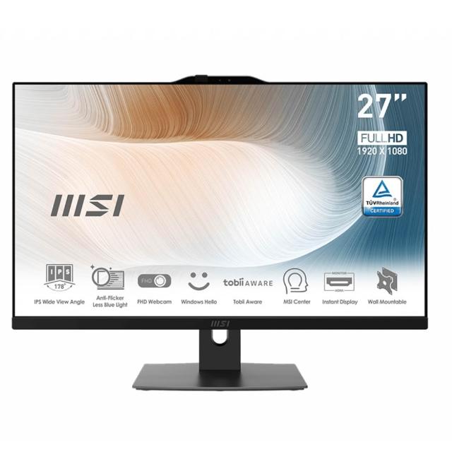 【MSI 微星】27型Core5十核液晶特仕電腦(Modern AM272P 1M-858TW-SP4/Core 5 120U/16G/2TB SSD/W11)