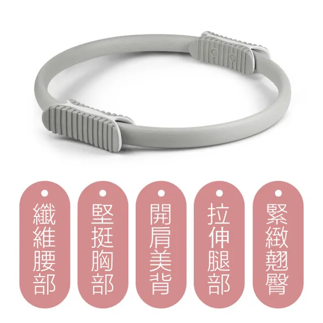 【健身普拉提圈 把手升級】瑜珈圈 瑜珈阻力環 家用瑜珈環 魔力圈(可開背 健身器材 塑形美體 初學者)
