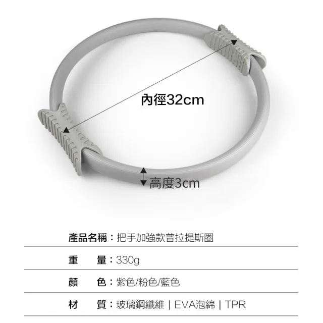 【健身普拉提圈 把手升級】瑜珈圈 瑜珈阻力環 家用瑜珈環 魔力圈(可開背 健身器材 塑形美體 初學者)