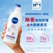【NIVEA 妮維雅】新品上市★極潤低敏修護乳液-無香版500mlx3入(身體乳液/溫和舒緩/乾燥敏感)