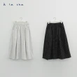 【a la sha】不規則格紋氣球裙