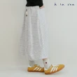 【a la sha】不規則格紋氣球裙