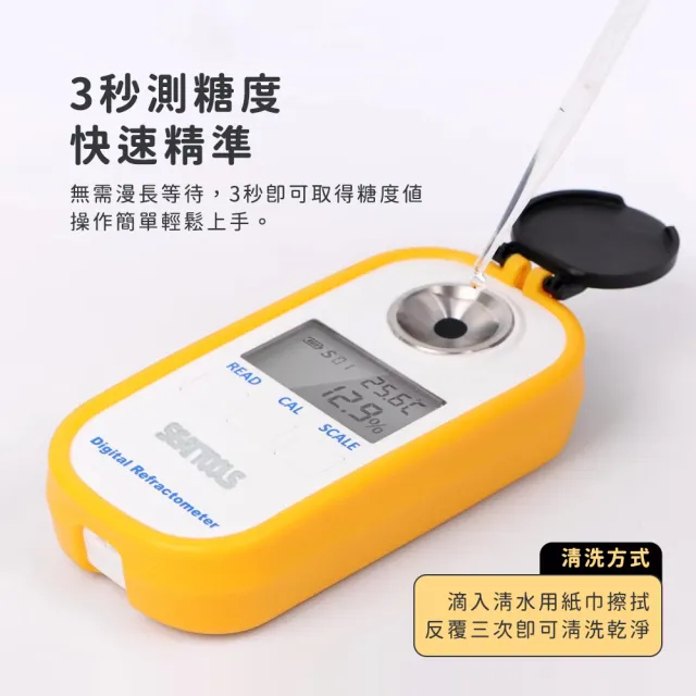 【精準科技】數位式糖度計 0-90% 食品加工 糖度檢測 飲品水果糖度機 測糖儀(MET-PSM+2 工仔人)