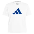 【adidas 愛迪達】精品棉彈力萊卡短袖上衣(棉T 短T 吸濕 透氣 伸縮 彈性 休閒 運動 男女同款)