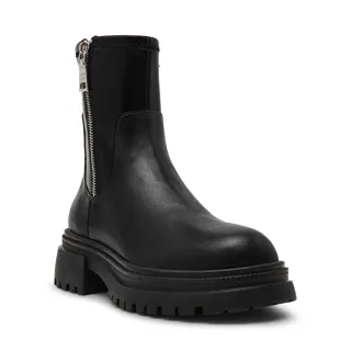 【steve madden】率性素面厚底中筒靴 ROADMAP(黑色)