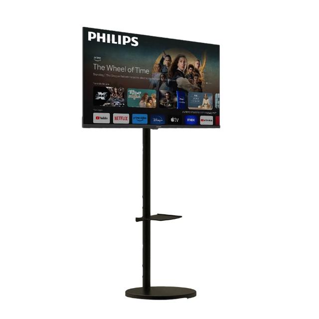 【Philips 飛利浦】32型 HD Google TV 智慧移動顯示器(32PHH6509立架組合)