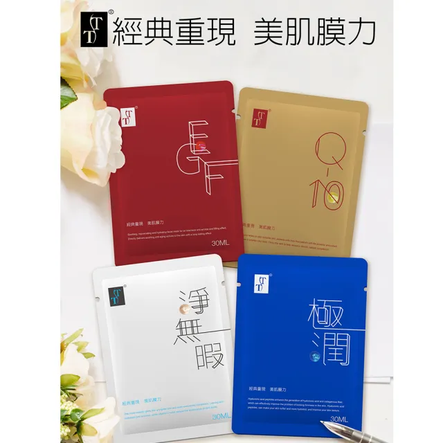 【TT波特嫚】Q10彈力緊緻面膜(40片/箱)