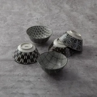 【LohasPottery 陸寶】日本製 美濃燒 komon 經典和風立體浮雕釉面 5.9吋丼飯碗(日式陶瓷碗 蓋飯碗 湯飯碗)