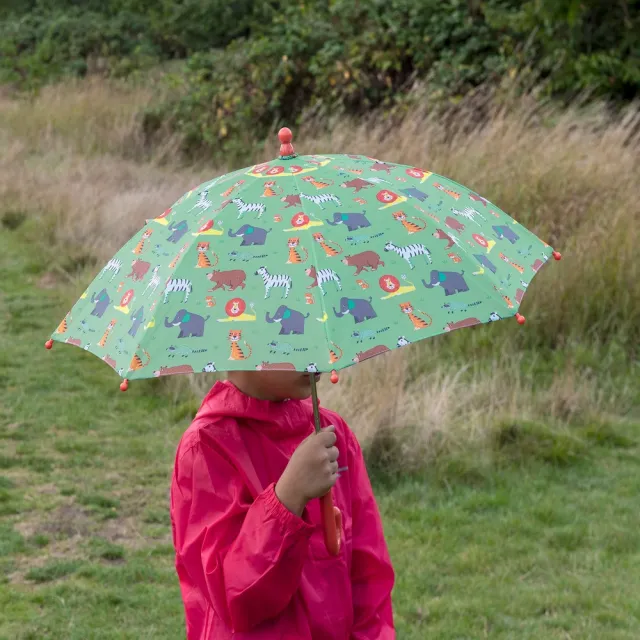 【Rex London】英國 兒童雨傘 動物派對 / 遮陽傘 晴雨傘 直傘