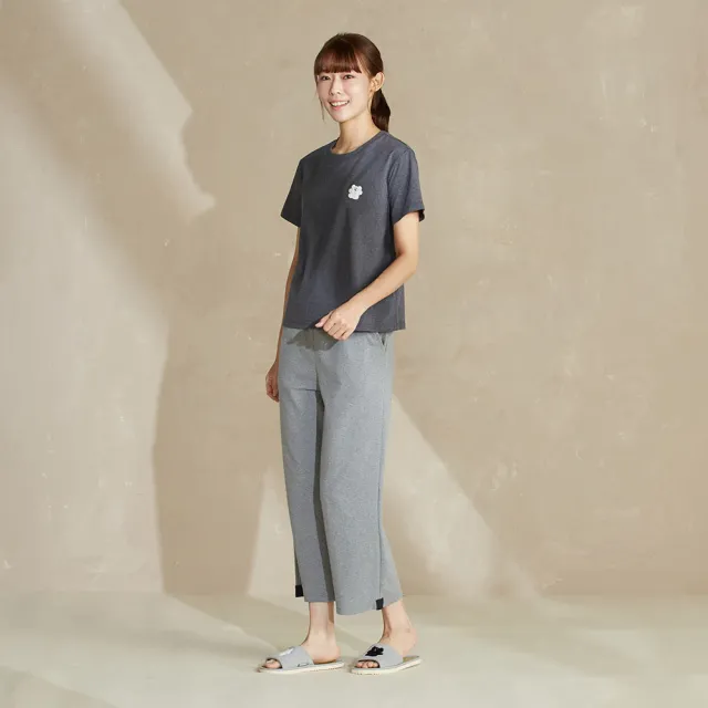 【YVONNE 以旺傢飾】BOBO圓領短袖上衣-永恆灰(DINOTAENG)