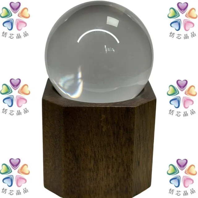 【恬芯晶品】頂級全淨體白水晶球  鎮宅 消磁 淨化 好運擺飾 T02(頂級全淨體白水晶球 透體晶球 鎮宅)