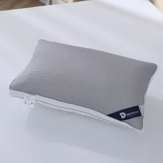 【ISHUR 伊舒爾】台灣製造 石墨烯乳膠獨立筒枕1入(加碼贈天絲美式枕套1入/高支撐/立體包邊/枕頭 速達)