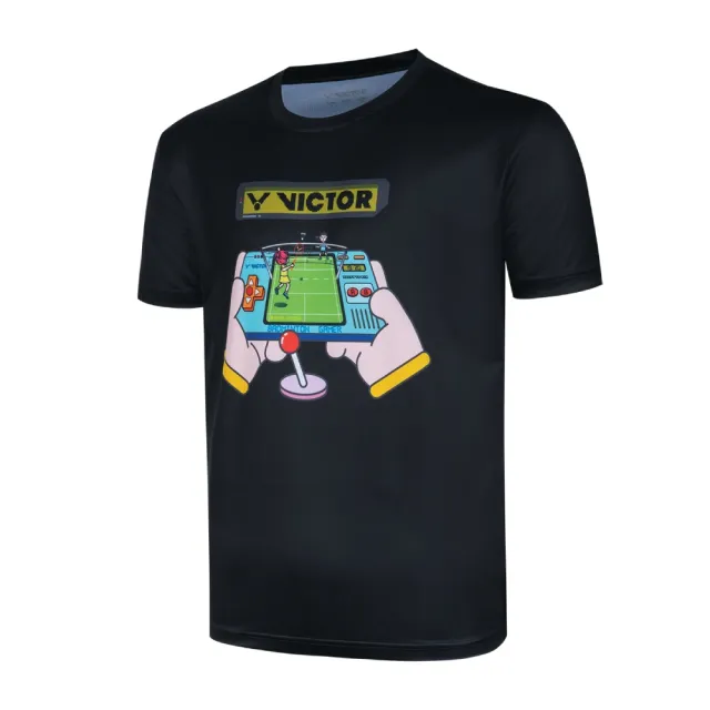 【VICTOR 勝利體育】針織T-Shirt 中性款(T-50031 C 黑/T-50034 G 深綠 兩款)