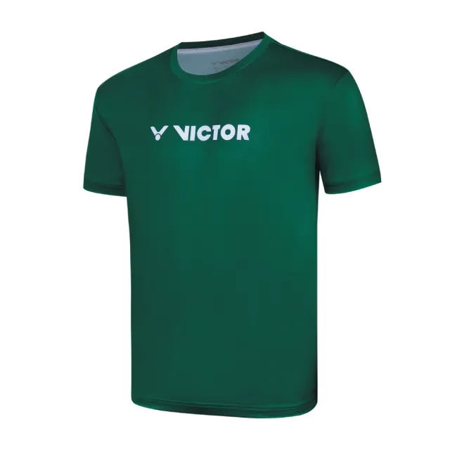 【VICTOR 勝利體育】針織T-Shirt 中性款(T-50031 C 黑/T-50034 G 深綠 兩款)