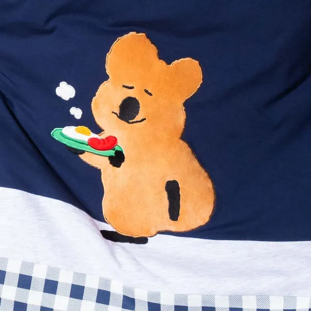 【YVONNE 以旺傢飾】100%美國棉 早餐四季被-星海藍(雙人 純棉 棉被 水洗 DINOTAENG)