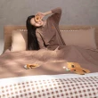【YVONNE 以旺傢飾】100%美國棉 早餐四季被-可可棕(雙人 純棉 棉被 水洗 DINOTAENG)