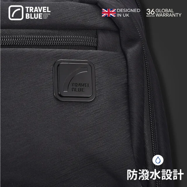 【Travel Blue 藍旅】魅力款 商務背包-黑/灰   後背包/筆電包/防水包 電腦包/雙肩包/商務 