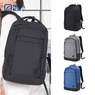 【Travel Blue 藍旅】METRO-PRO 都會專業款背包-海軍藍/灰 防水包 筆電包/商務後背包 TB30