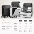 【Arlink】百變箱 1:9 前開式行李箱20吋(前掀式行李箱/前開登機箱/廉航登機箱/上掀式登機箱/小行李箱)