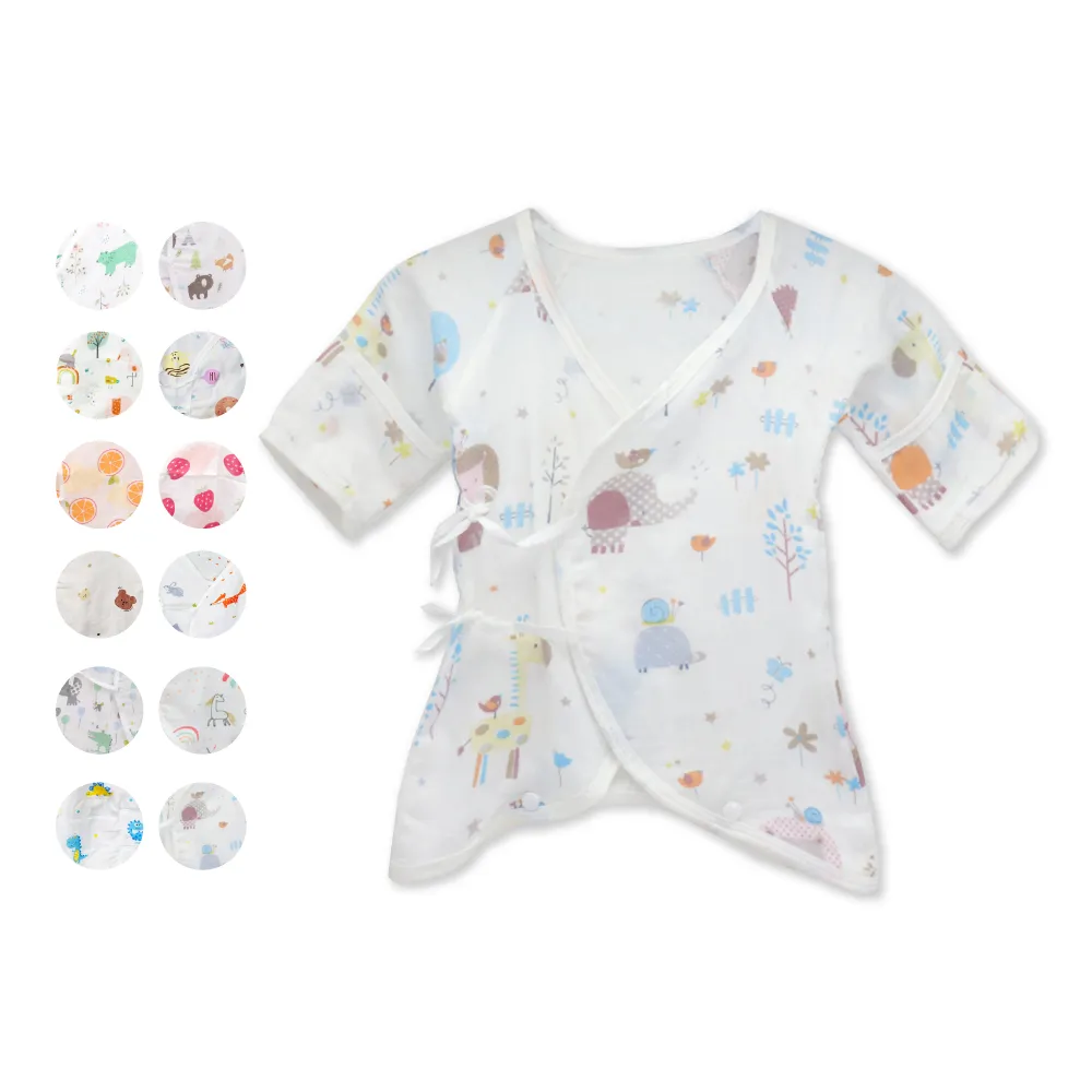 【OhBabyLying】紗布衣 包手款(蝴蝶紗布衣/紗布衣/包手紗布衣/防抓手套/純棉紗布衣/紗布巾)