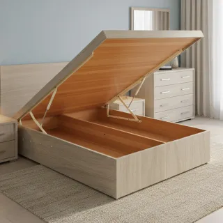 【ASSARI】加高加厚收納後掀床架(雙人5尺)