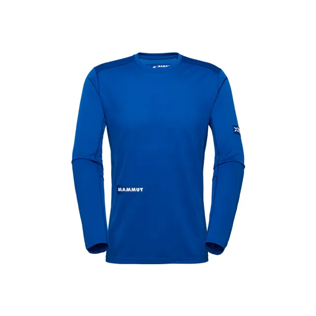 【Mammut 長毛象】Eiger Nordwand FL Longsleeve Men 極限艾格長袖排汗衣 艾格藍 男款 #1016-01790