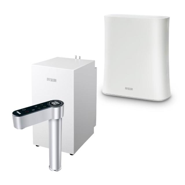 【賀眾牌】UW-2212HW-1+UR-5912JW-8廚下型淨水方案(全濾芯NSF認證/廚下加熱/無桶RO/原廠)