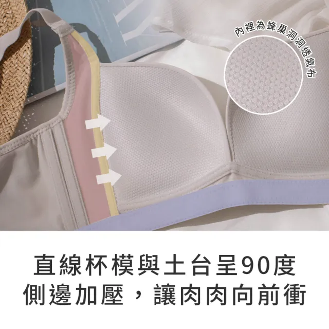 【玉如阿姨】2件組－集中爆乳美胸內衣 2色任選★0789(無鋼圈內衣 女內衣 女內著 台灣製)