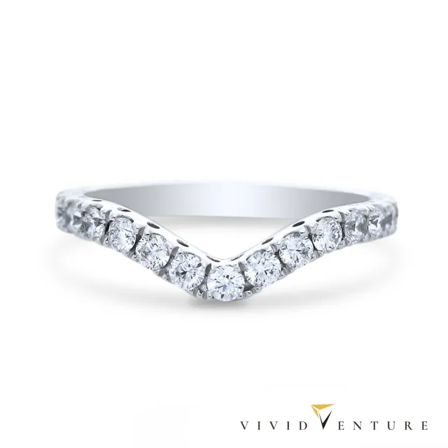 【Vividventure 亞帝芬奇】14K 25分 天然鑽石 真鑽 線戒 戒指 時尚 多色選