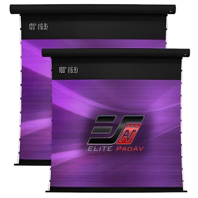 ELITE SCREENS 億立銀幕 SKT101UH-CLR-E12 為電動式投影銀幕，尺寸達120吋，16:9比例，觀賞面積133×224cm，布幕尺寸相同，重量僅20KG。產自其他國家，提供兩年保固，適閤家庭劇院與商用投影使用，提供清晰影像與便利電動升降功能，提升觀影體驗。