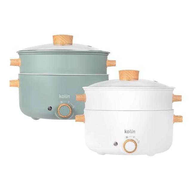 【Kolin 歌林】多功能蒸煮料理電火鍋3L KHL-SD2366(附304不鏽鋼內膽蒸籠)