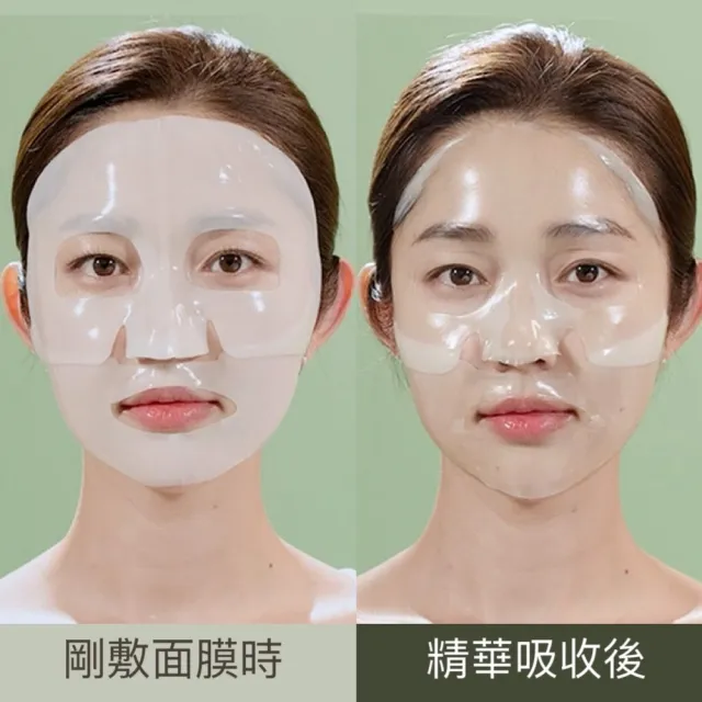 【Luvum】韓國 積雪草幼苗冰凝膠面膜 5片 透明質酸 保濕 鎮靜 修護 敏感肌 官方直營(面膜 凝膠面膜)