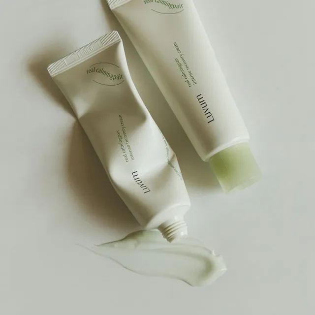 【Luvum】積雪草修護三件組 面膜5片+乳霜50ml+棉片60片 敏感肌修護 保濕 鎮靜 官方直營(面膜 乳霜 棉片)