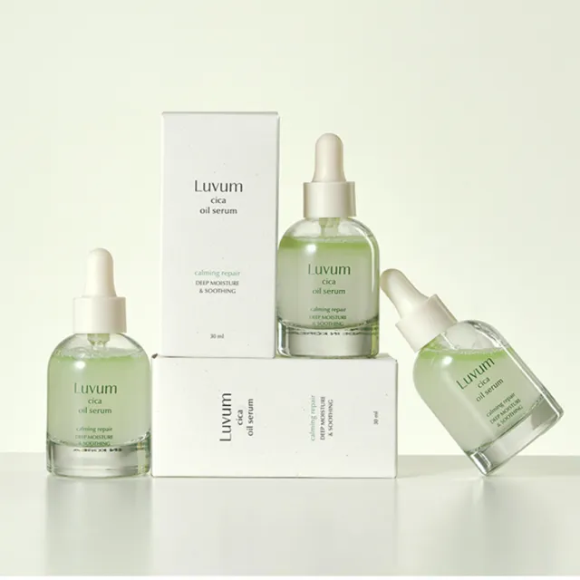 【Luvum】深層滋潤組 膠原面膜5片+積雪草棉片60片+積雪草精華油30ml 補水 修護 敏感肌 官方直營(官方直營)