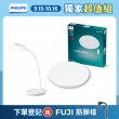 【Philips 飛利浦】39W LED護眼吸頂燈+酷鴻充電檯燈超值組(LED吸頂燈 調光調色 客廳燈具 居家照明)