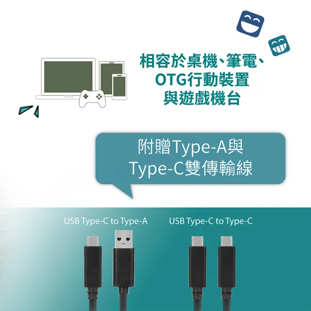 【Transcend 創見】ESD380C 2TB USB3.2/Type C 抗震雙介面 外接SSD行動固態硬碟-橄欖綠(TS2TESD380C)