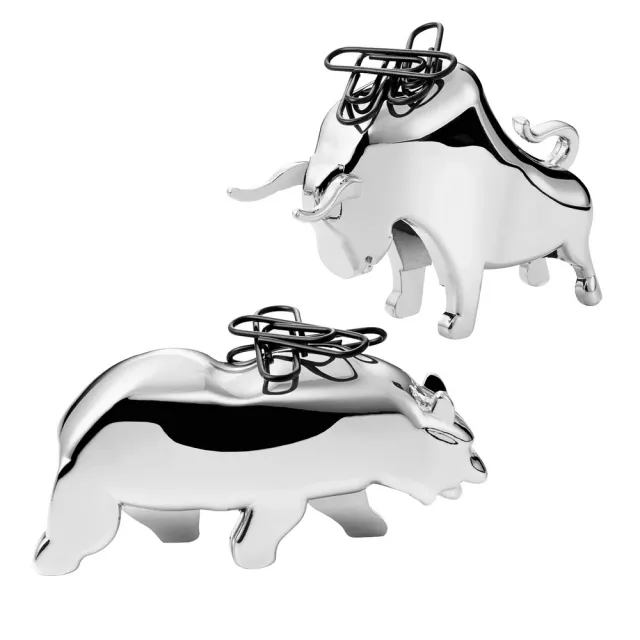 【PHILIPPI】德國 磁吸紙鎮2件 公牛棕熊 / 擺飾品 文鎮 造型紙鎮