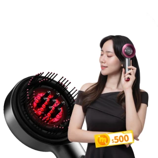 【breo 倍輕鬆】倍摩梳 二代雙紅光頭皮按摩梳(Scalp 3s)