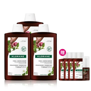 【KLORANE 蔻蘿蘭官方直營】3入組 養髮洗髮精400ml