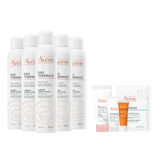 【Avene 雅漾官方直營】活泉水穩膚噴霧300mlx5入組(保濕化妝水/舒緩乾癢敏弱)