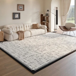 【匠俱】地毯-180×250cm(家用客廳法式小香風地毯 耐臟可擦輕奢高級感沙發地墊)