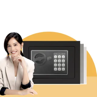 【發億金庫】智慧型保險箱 ST-17（灰/黑/白 三色可選）(密碼 緊急開啟鑰匙 保險櫃)