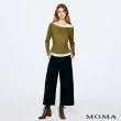 【MOMA】修身百搭萊賽爾九分A字直筒褲(兩色)