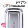 【CookPower 鍋寶】匠造2代鮮盾pro可微波不鏽鋼保鮮盒智慧保鮮組合(上蓋可微波/電磁爐/微波爐適用)