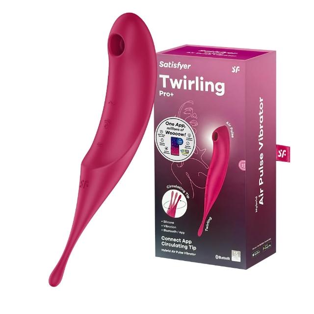 【Satisfyer】Twirling Pro+｜魅點旋轉吸吮震動器 紅(情趣用品 吸吮器 吸吮震動器 情趣職人)