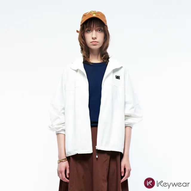 【KeyWear 奇威名品】輕盈休閒長袖防風外套